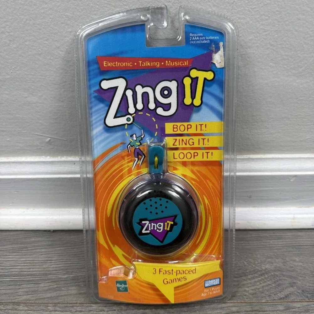Vintage Hasbro Zing It Handheld Electronic Talking Musical Game - 1999 NIB